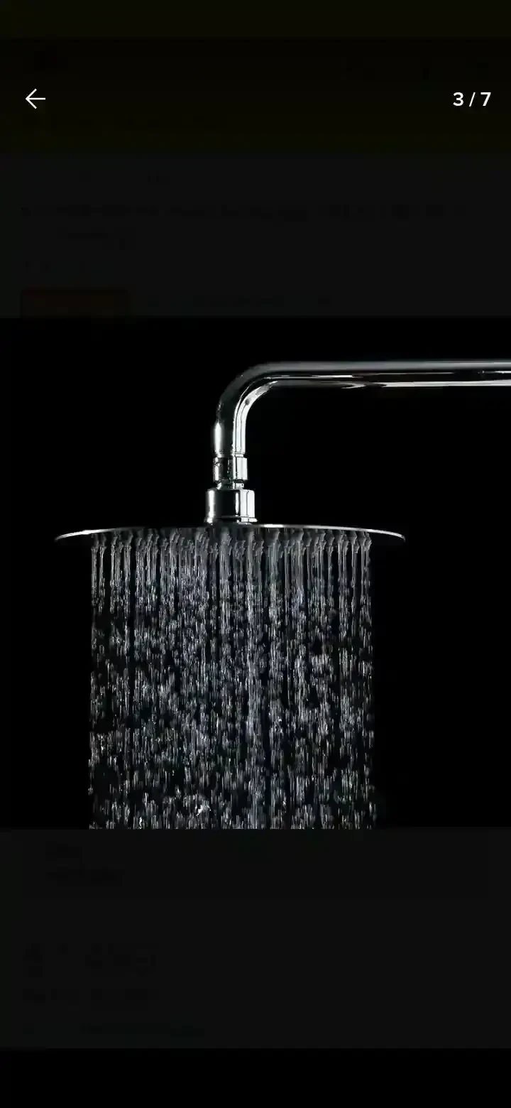 Ducha de acero inoxidable redonda  3