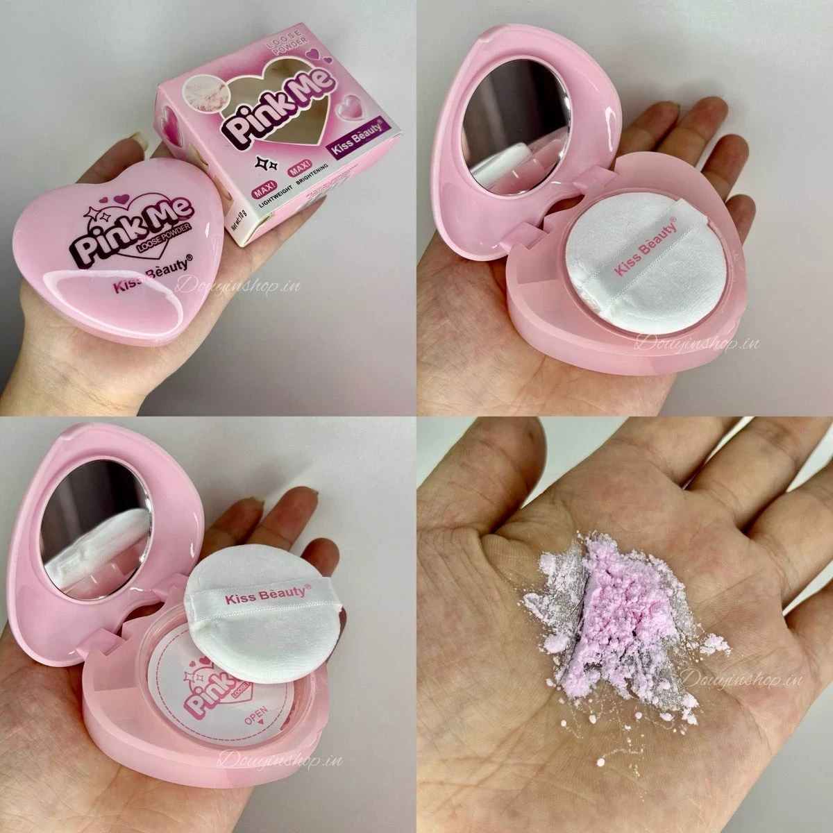 🌸PINK ME – Polvo Suelto Rosado Efecto Filtro 💗✨ 6