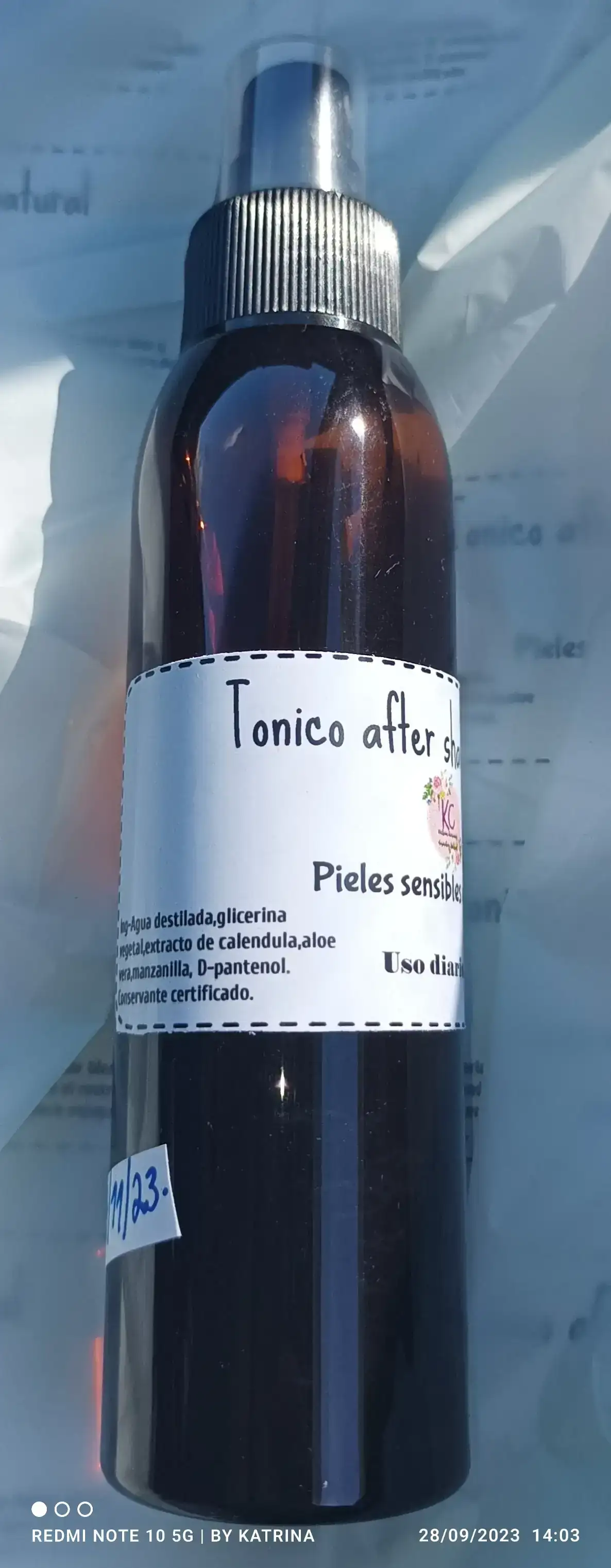 Tónico facial after shave ,pieles sencibles e irritadas 2