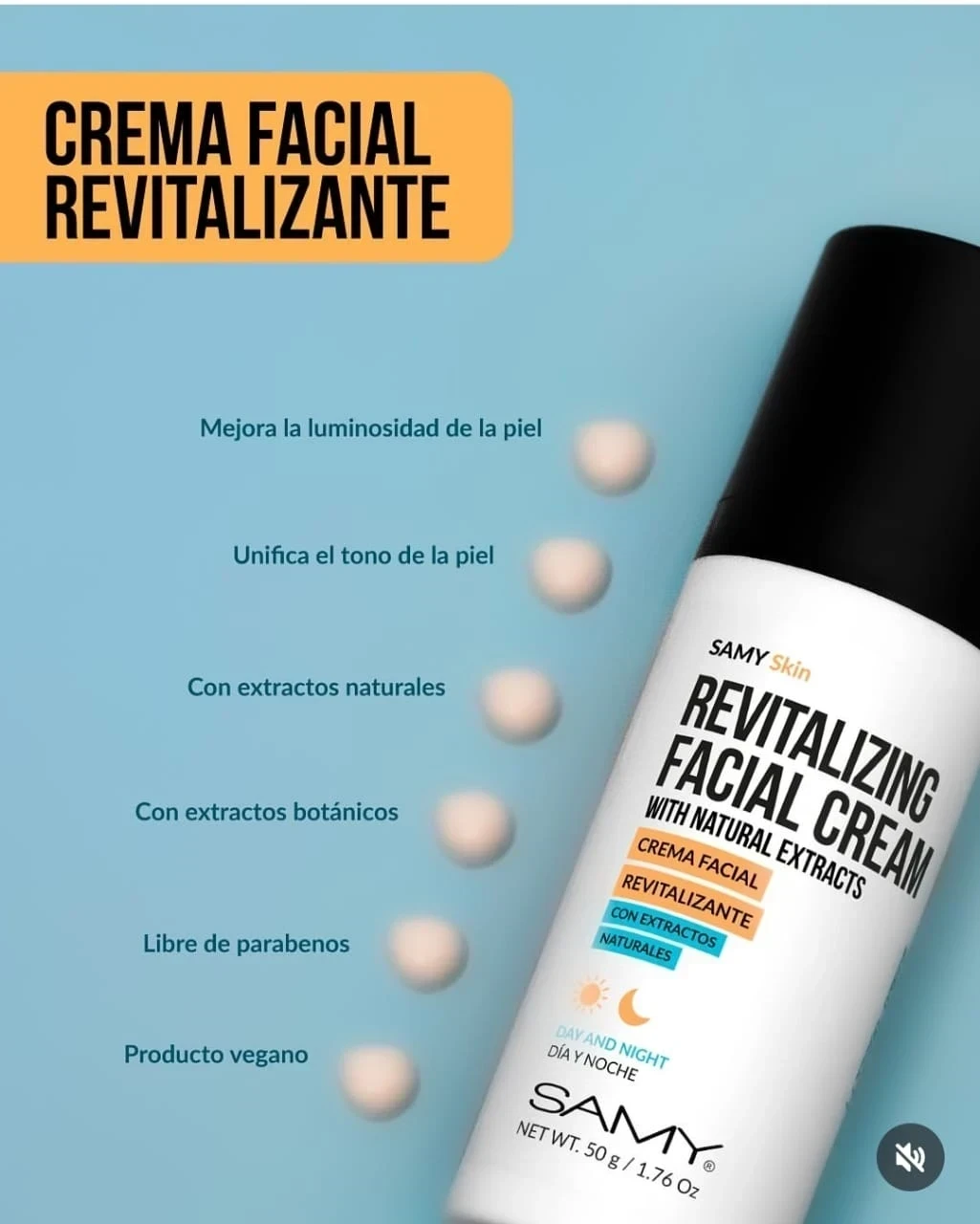 samy crema facial revitaliznte 50g