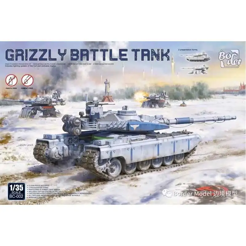 1/35 Border Model Grizzly Battle Tank Plastic Model Kit 