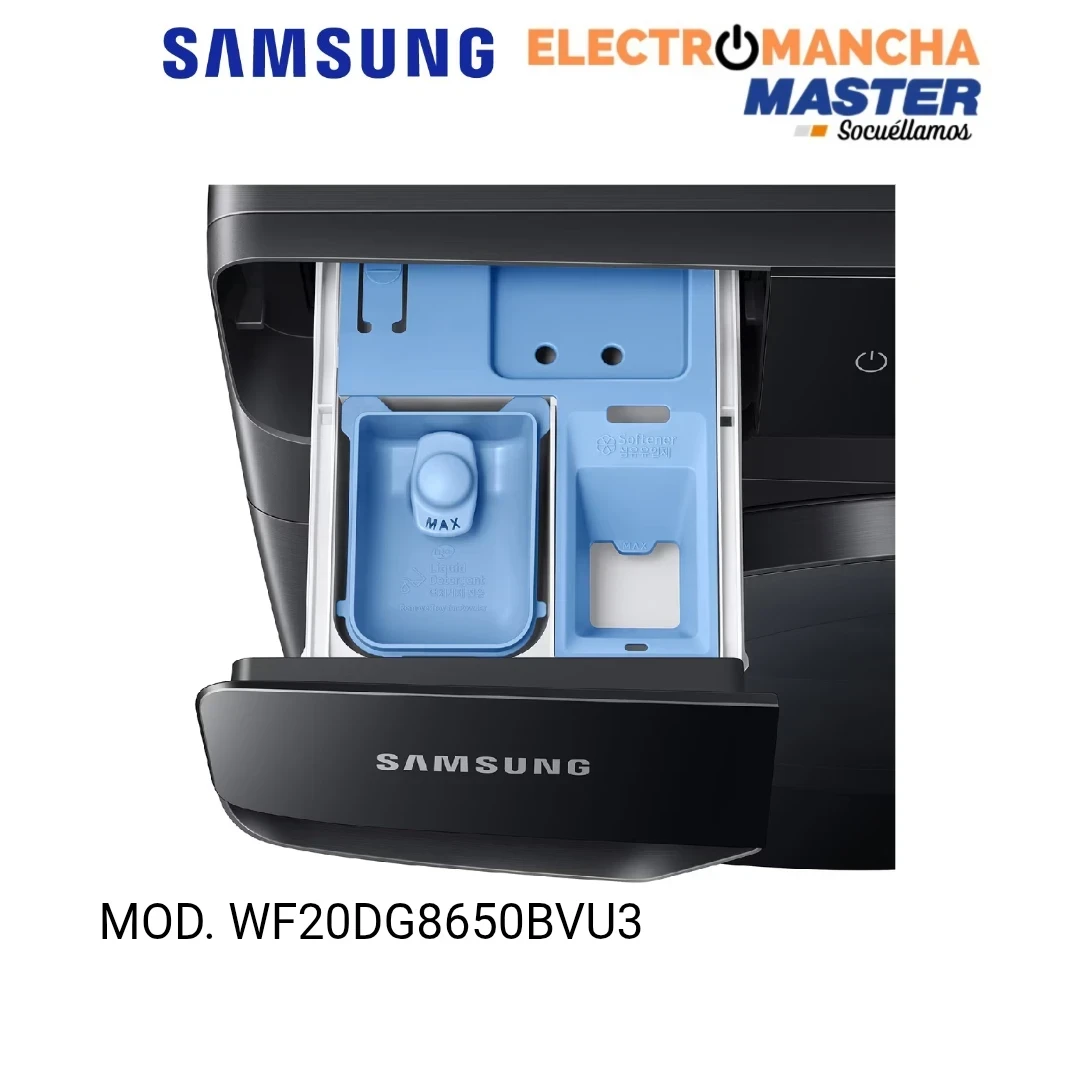 LAVADORA SAMSUNG WF20DG8650BVU3 20 KILOS 1000 RPM CLASE A 9