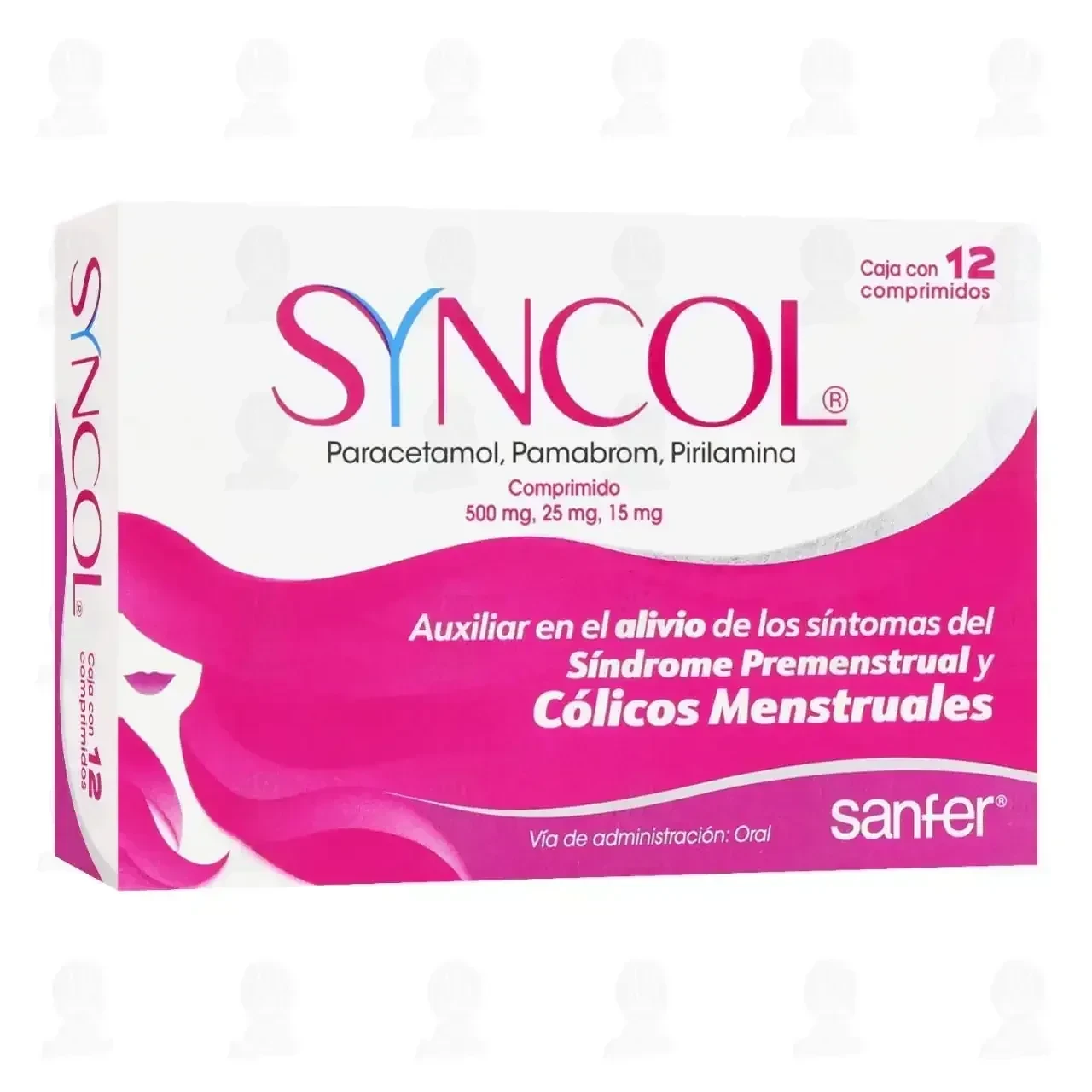 Syncol 500mg/25mg/15mg, 12 Comprimidos