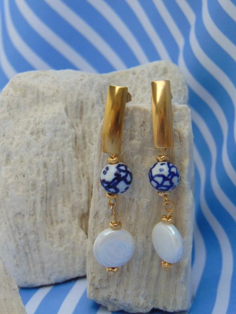 ARETES ACERO DOR LARGO PERLAS PLANA Y MEDITERRANEO 3