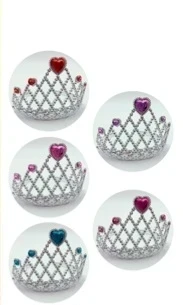 CORONA Plastica con stras