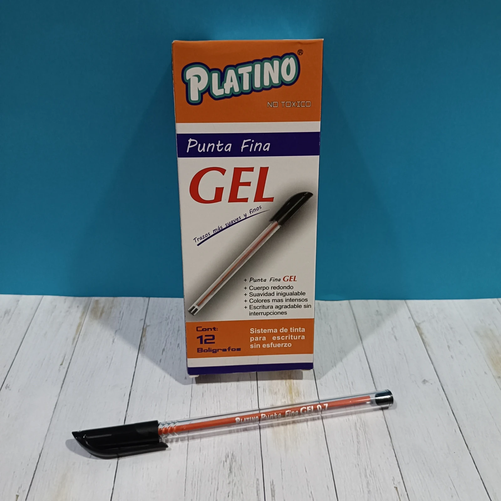 CAJA LAPICERO PLATINO NEGRO