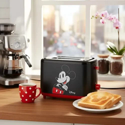 Tostadora Atma Disney Mickey 880W Negra