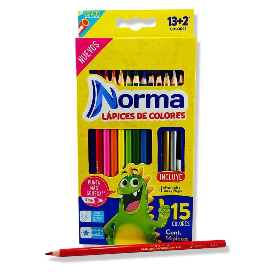 CAJA COLORES NORMA 13+2