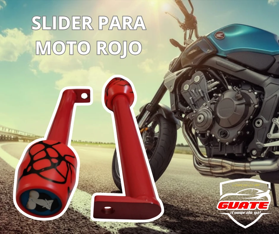 SLIDER PARA MOTO ROJO