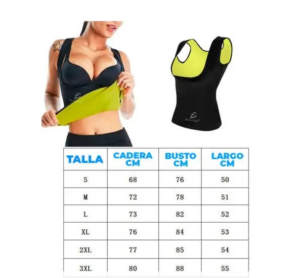 Faja Reductora Tipo Chaleco Para Hacer Ejercicio  3