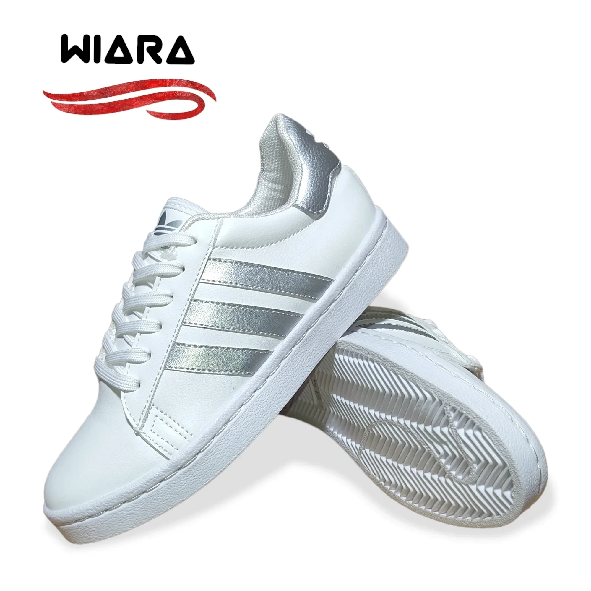 Adidas Blanco/Plateado Dama 5