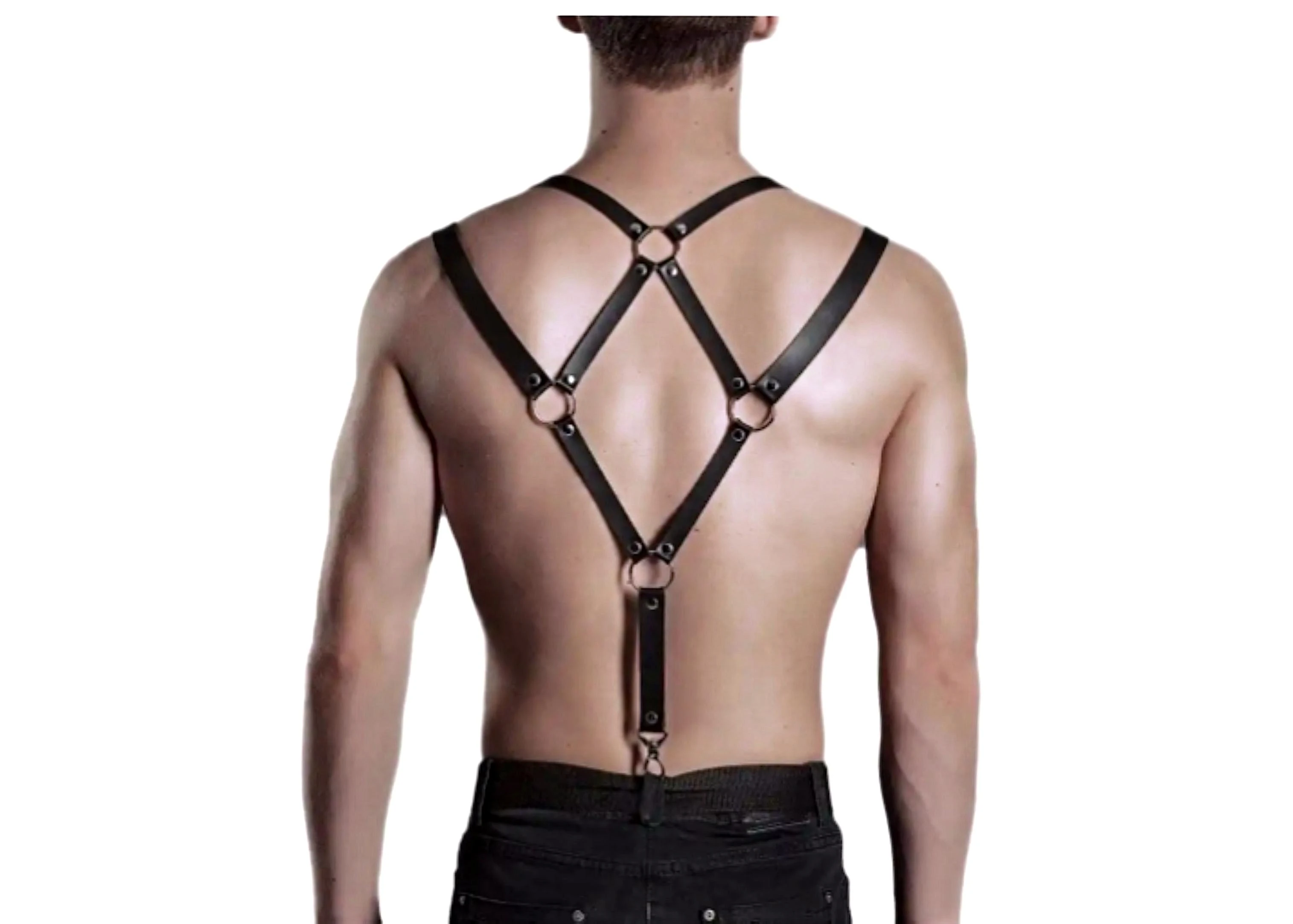 Arnes Hombre Liguero De Pecho Cuero 2