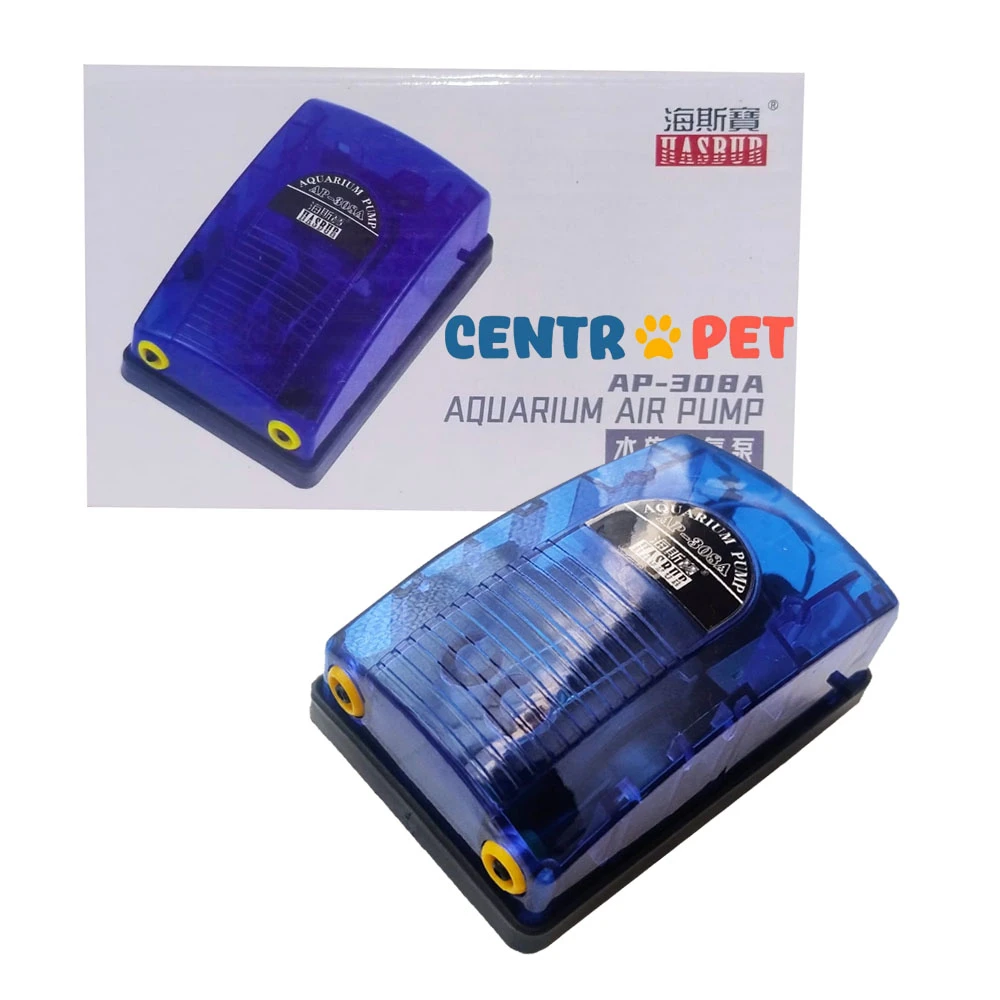 Bomba de Aire Doble Hasbur 5w 2x4l/m