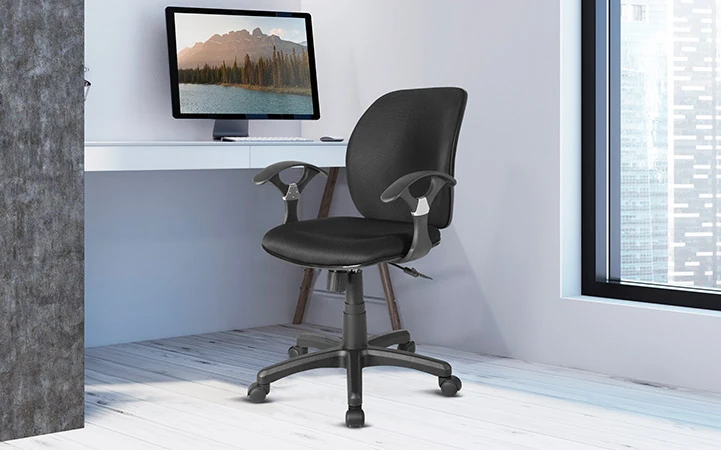 Silla secretarial con reposabrazos 2