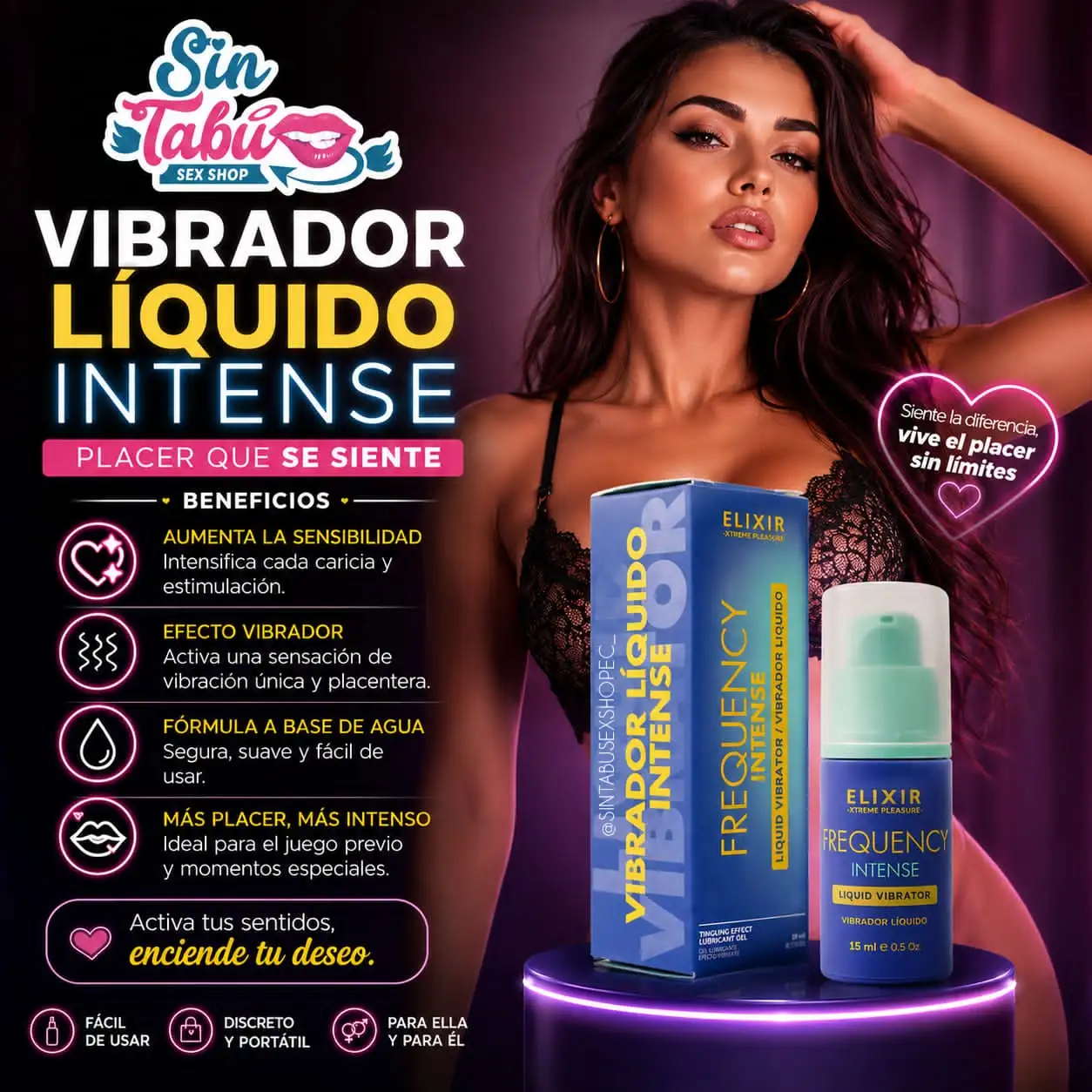 VIBRADOR LÍQUIDO INTENSE