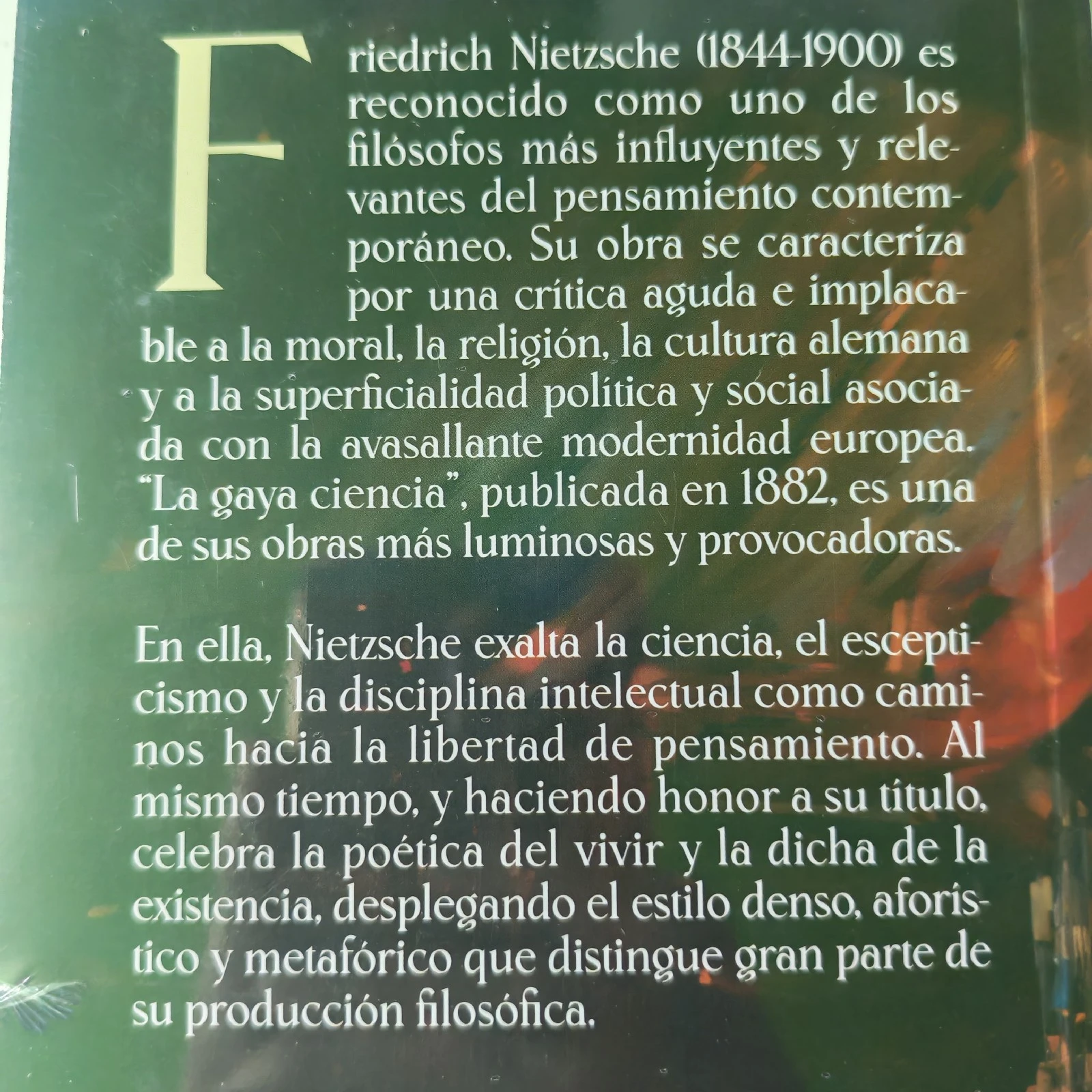 La Gaya ciencia , Friedrich Nietzsche nuevo  2