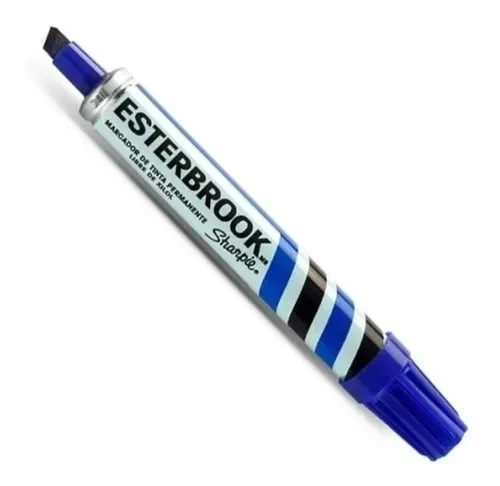 Marcador esterbook permanente azul