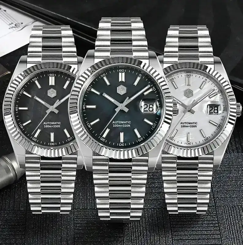 Relojes de Pareja 2×1 en acero inoxidable resistente al agua 