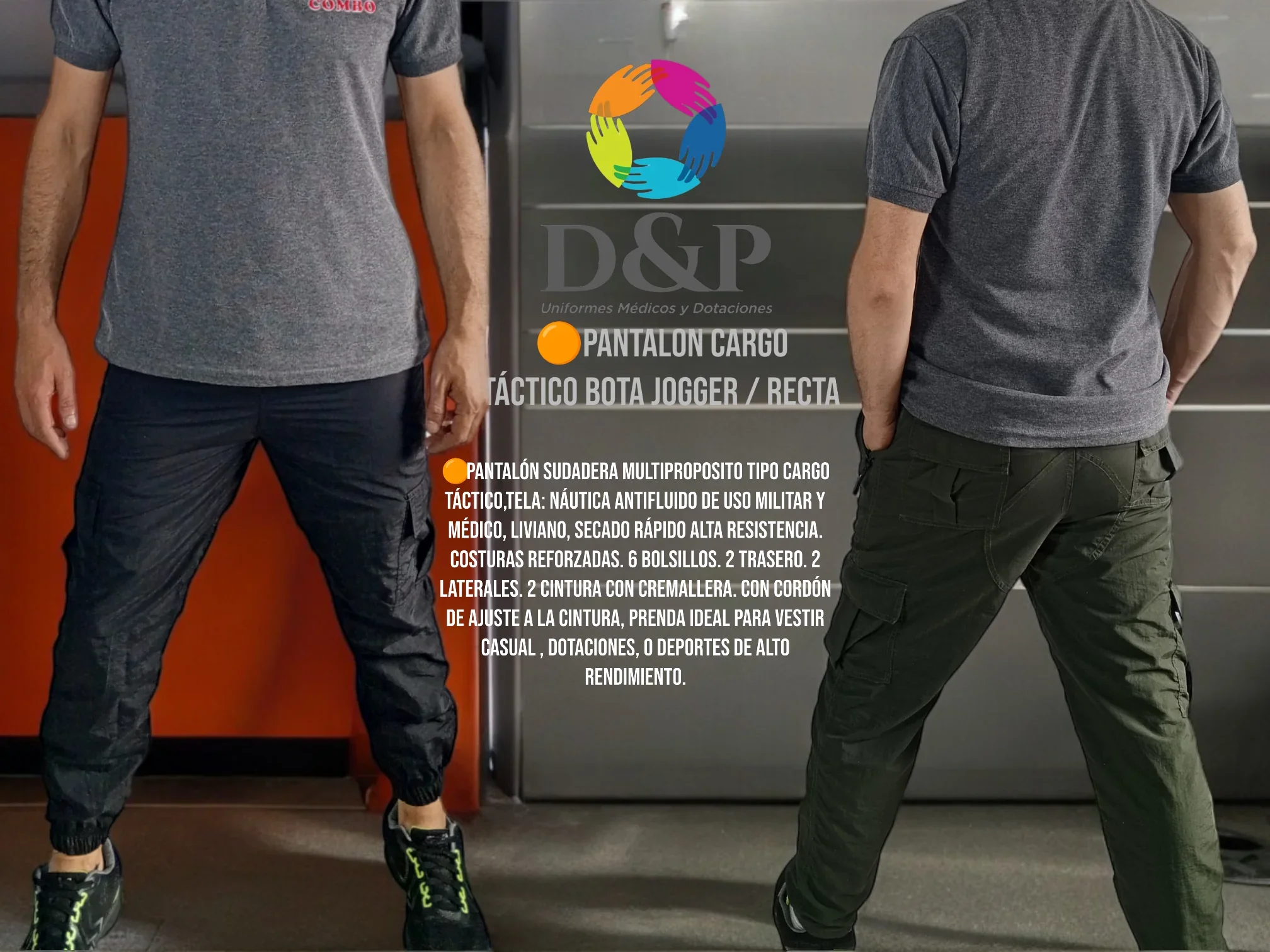 Pantalón Jogger  Táctico Tipo Cargo