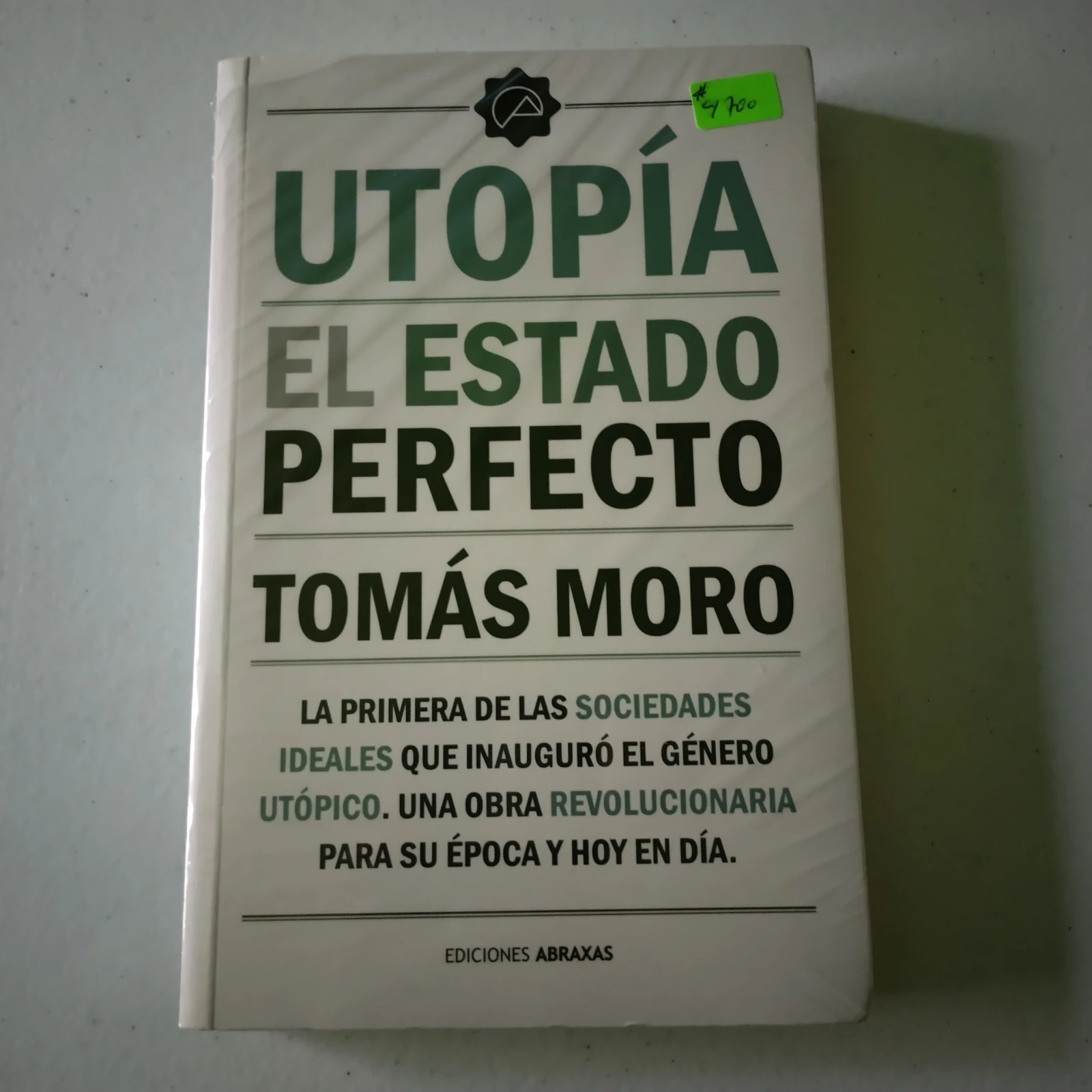 Utopía Tomás Moro , nuevo