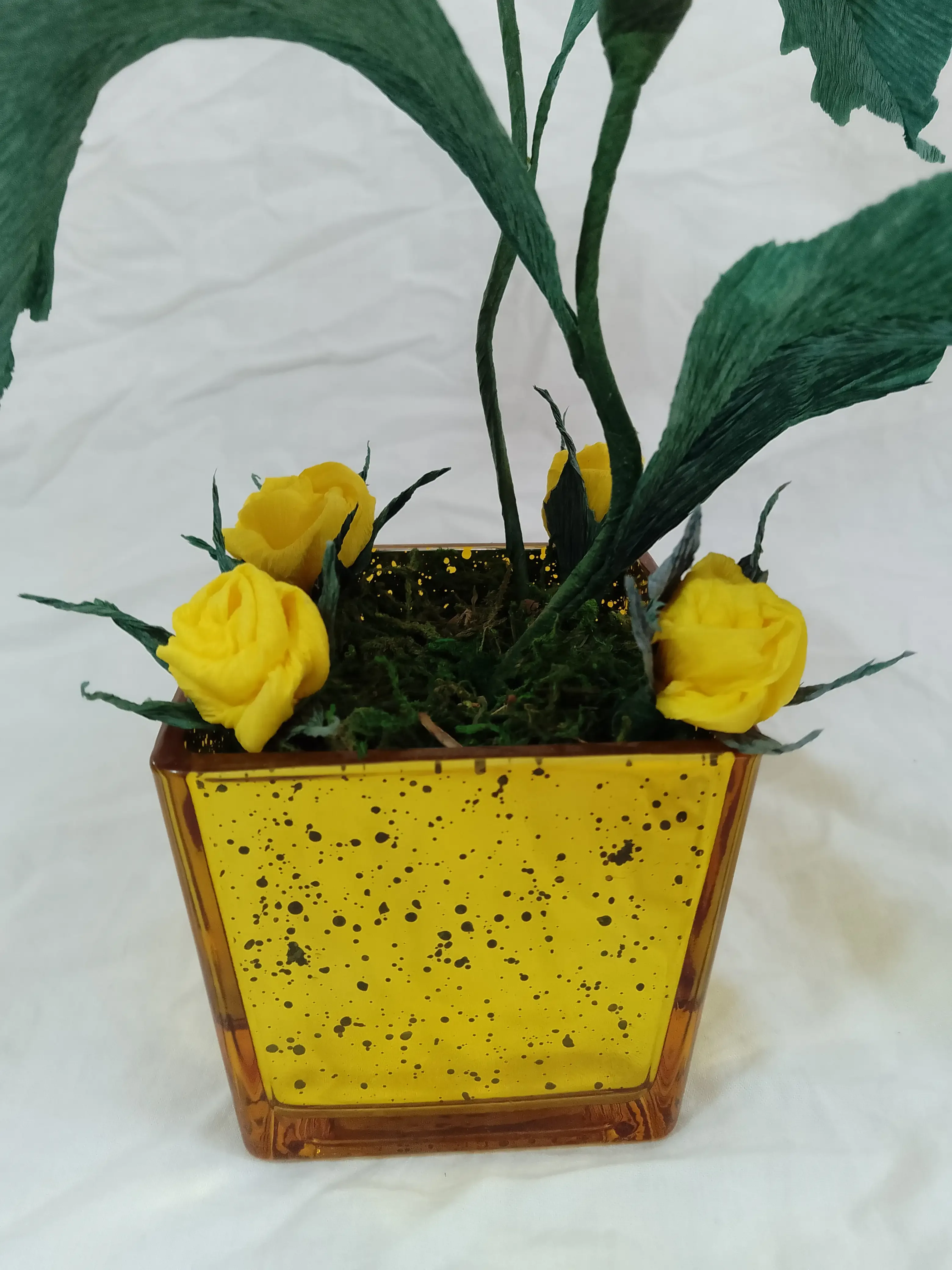 Florero Amarillo Chispiante 2