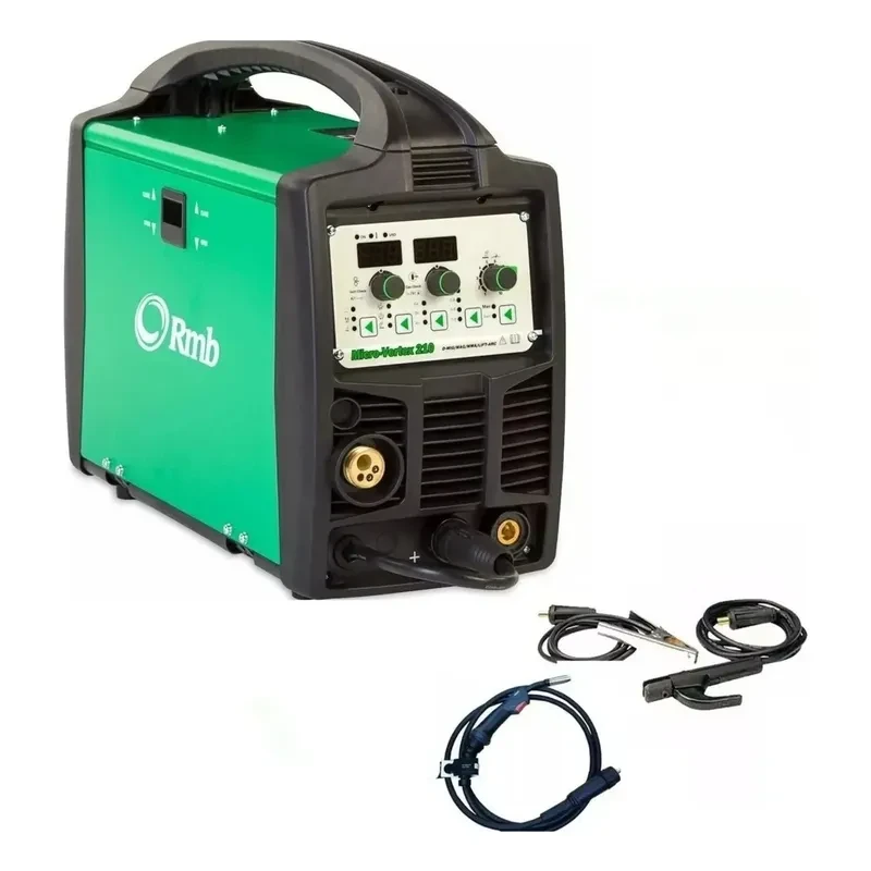 Máquina De Soldar Inverter Mig Mma Rmb Micro-vertex 210 Verde 2