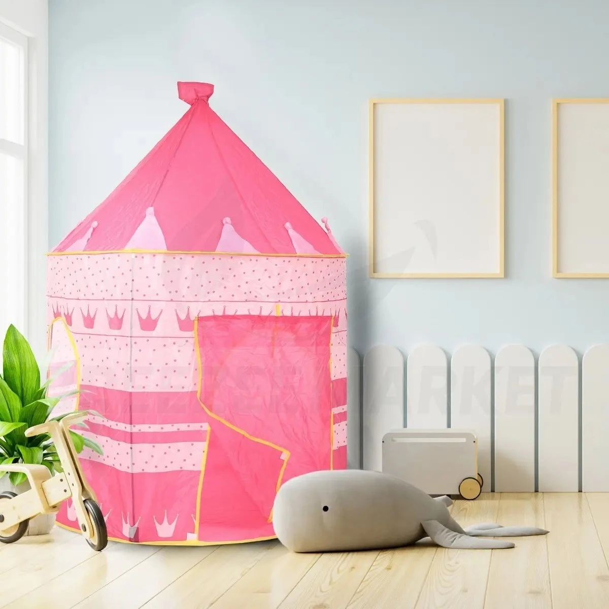 Carpa Castillo Plegable Niños Rosada 2