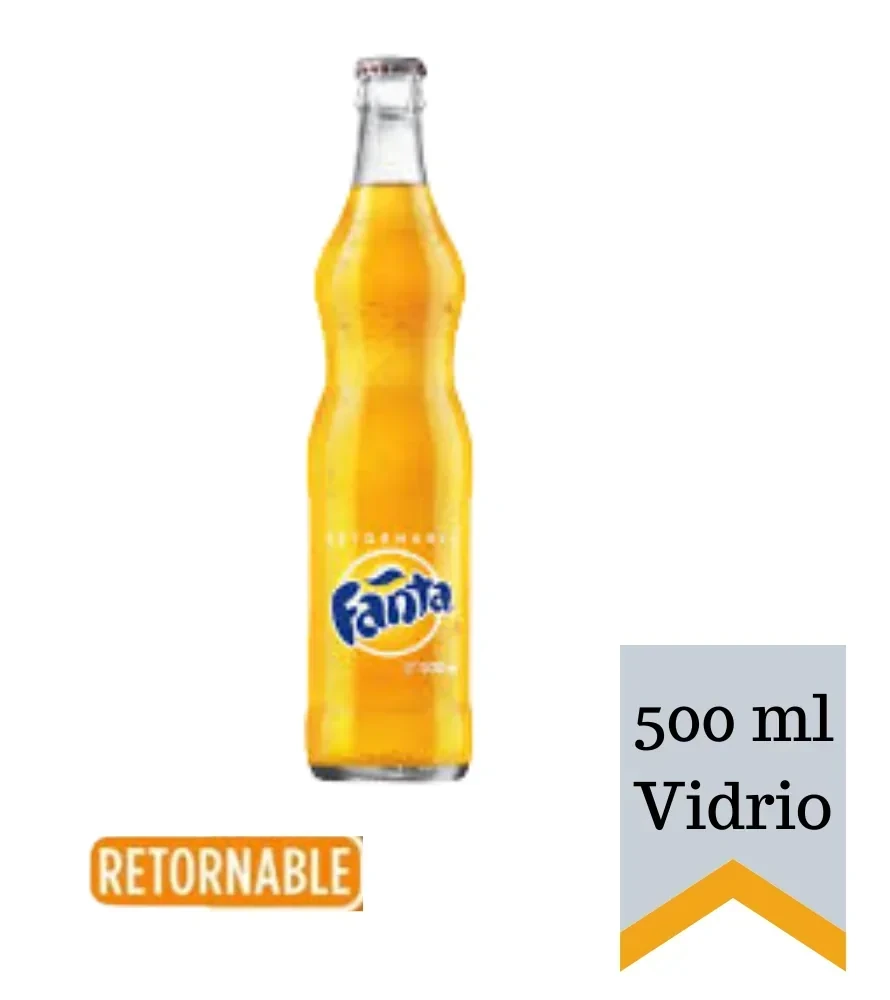Fanta Naranja Vidrio Retornable 500ml