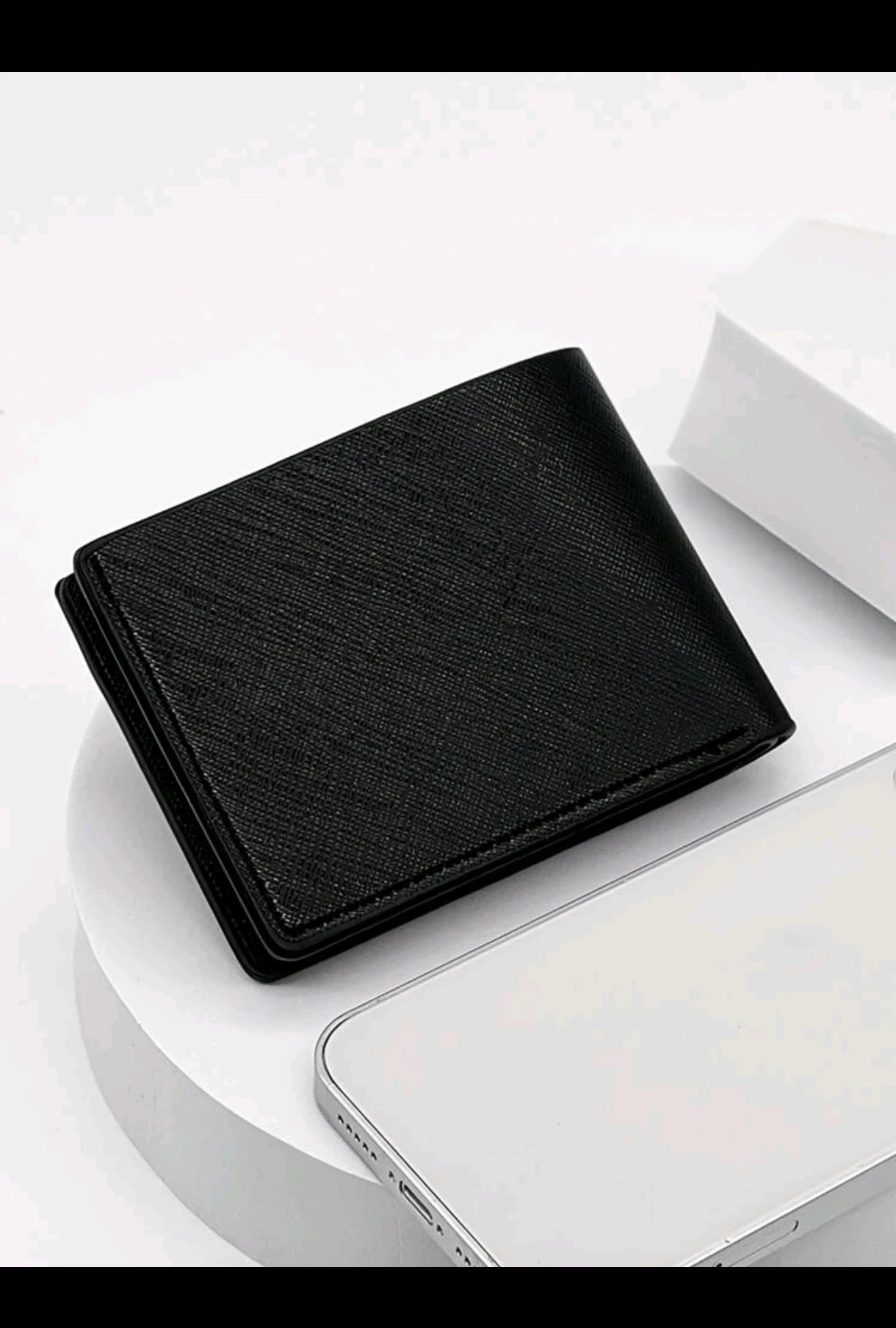Billetera Mini Slim para Caballero - Poliuretano Premium Texturizado 4