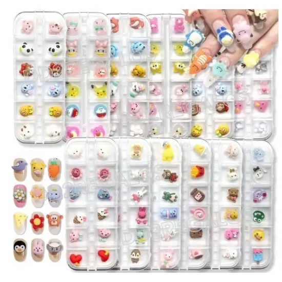 Rejilla Apliques 3D para uñas kawaii
