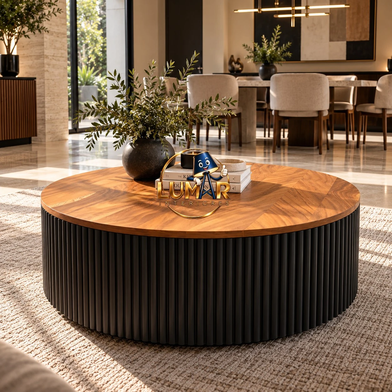 Mesa Centro OPORTO Black Parota 5