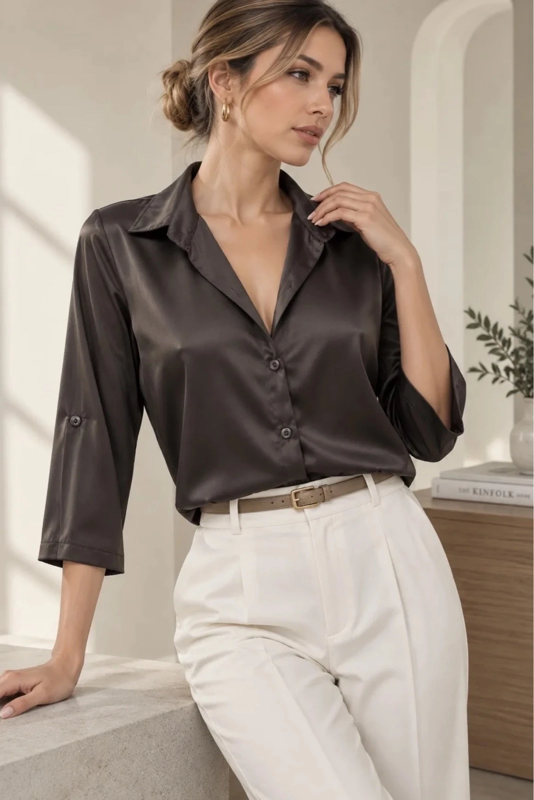 CAMISA CLASICA SATEN 