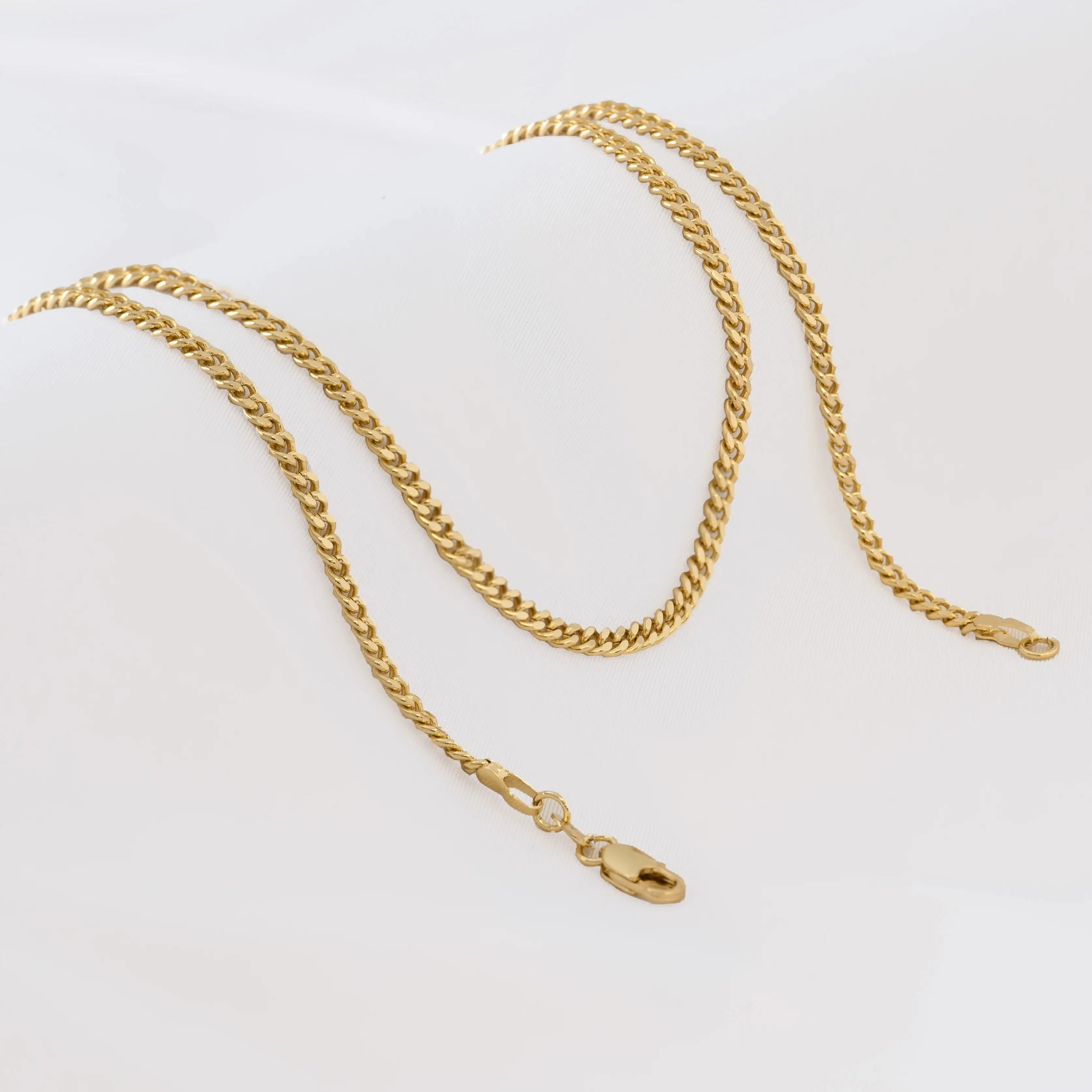 Cadena Cubana Plana 2.5mm 65cms