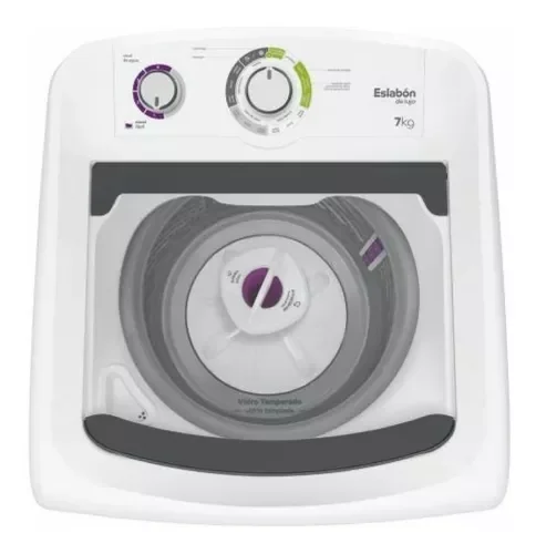 Lavarropas Eslabón de Lujo EWH07A Blanco 7kg 2