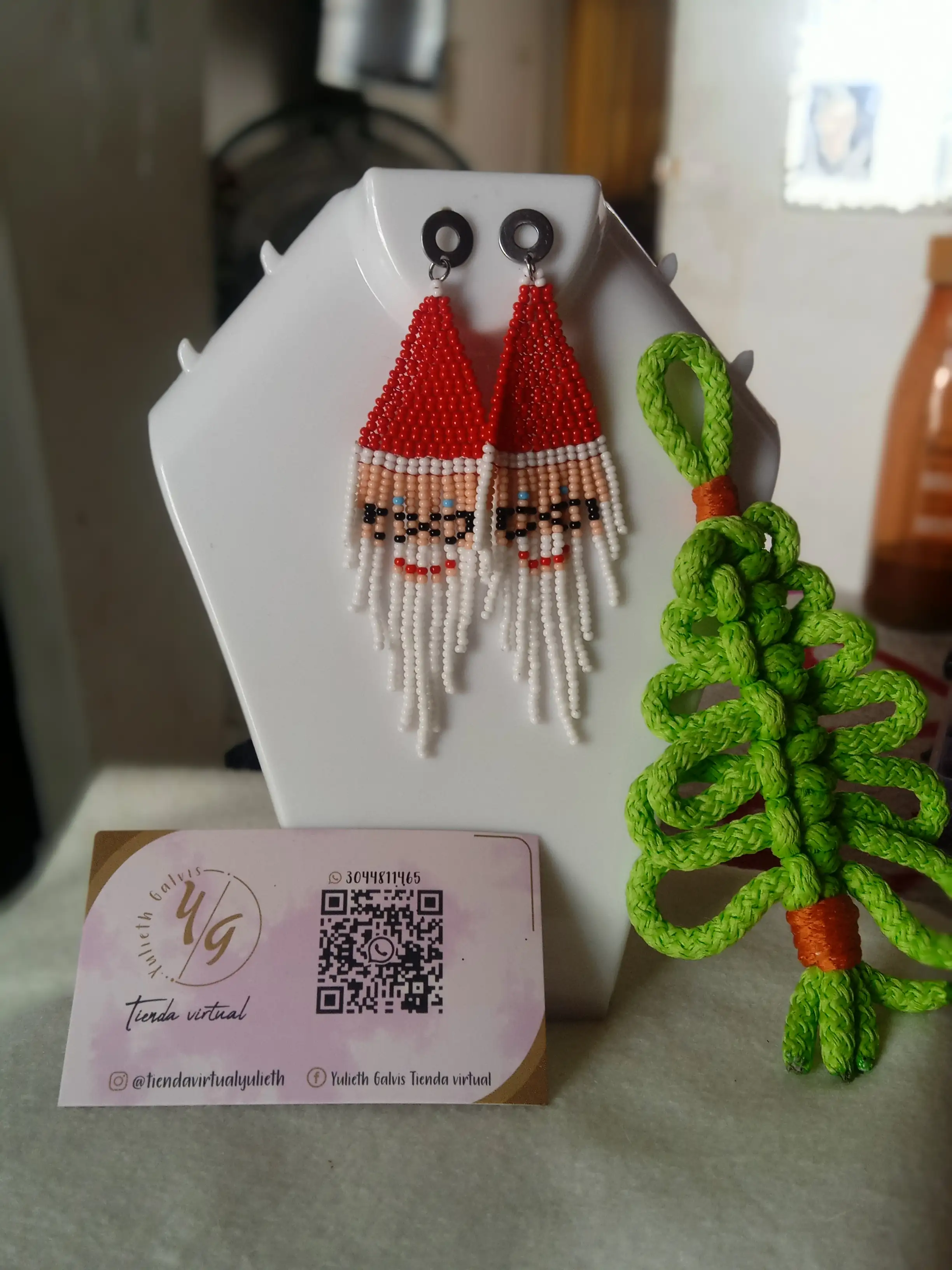 Aretes Carita Santa Claus