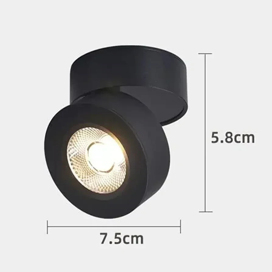 SPOT LED AVI PLEGABLE NEGRO  5