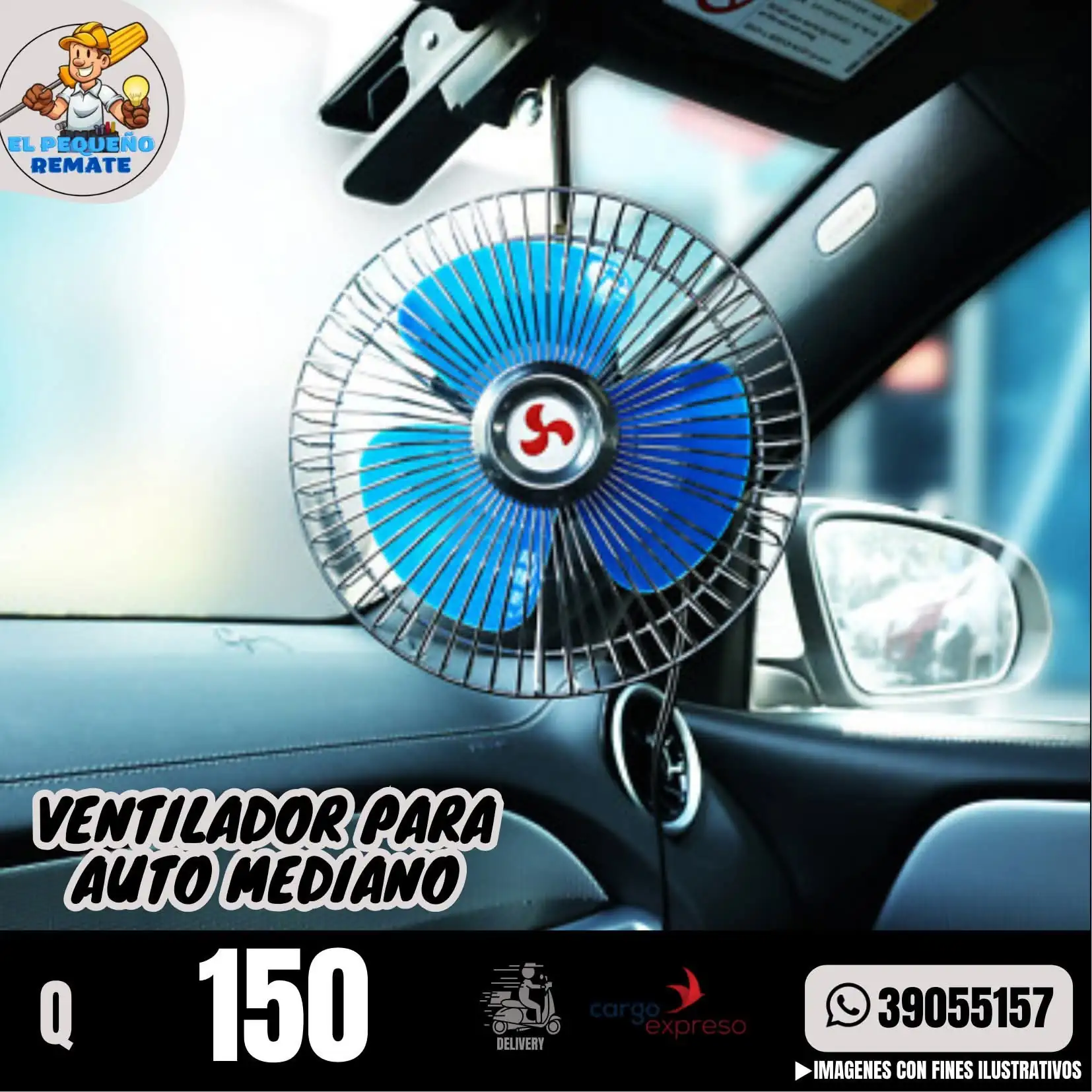 VENTILADOR DE CARRO GRANDE 2