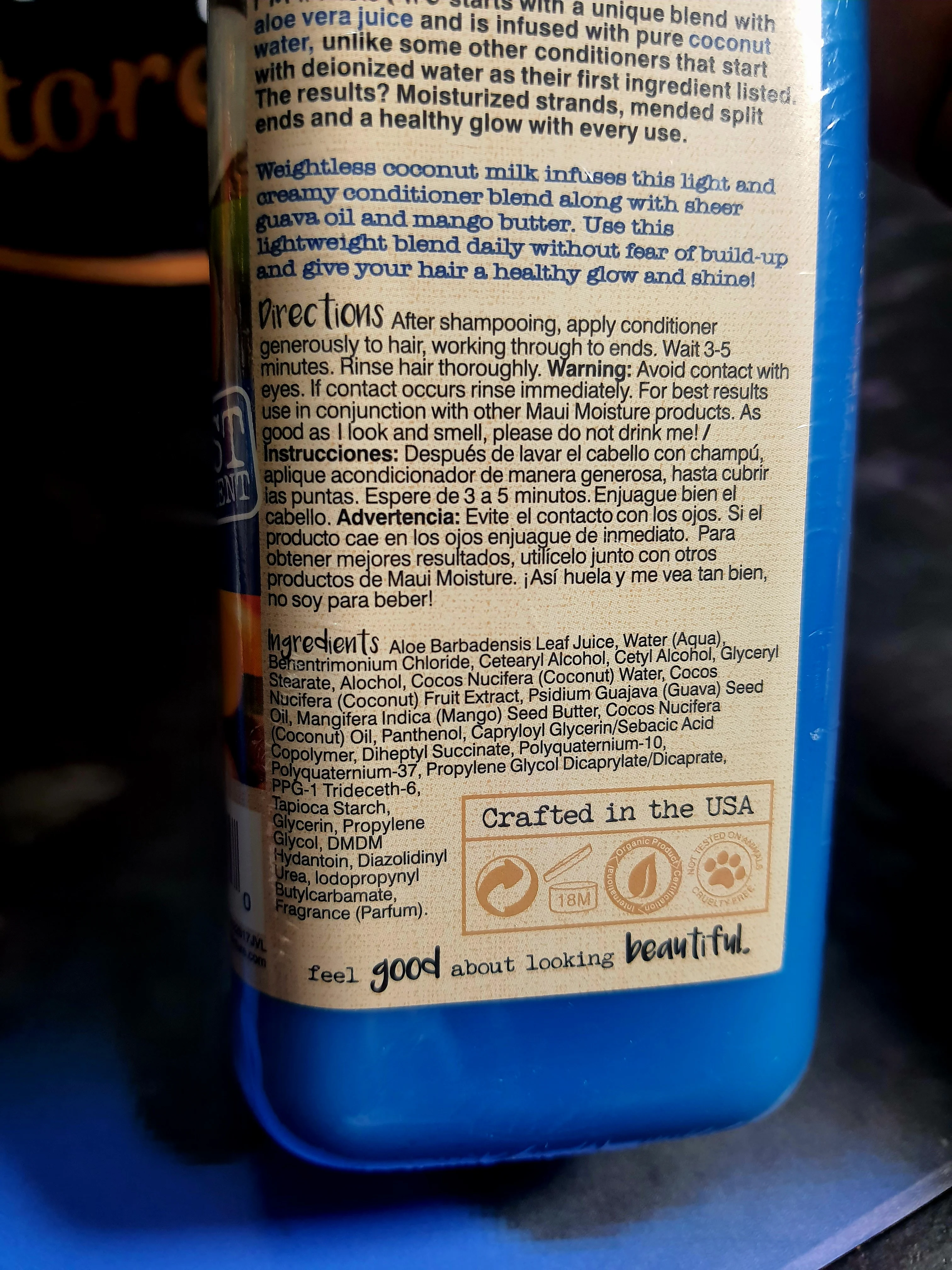 Acondicionador Nourish and moisture Maui Moisture 2