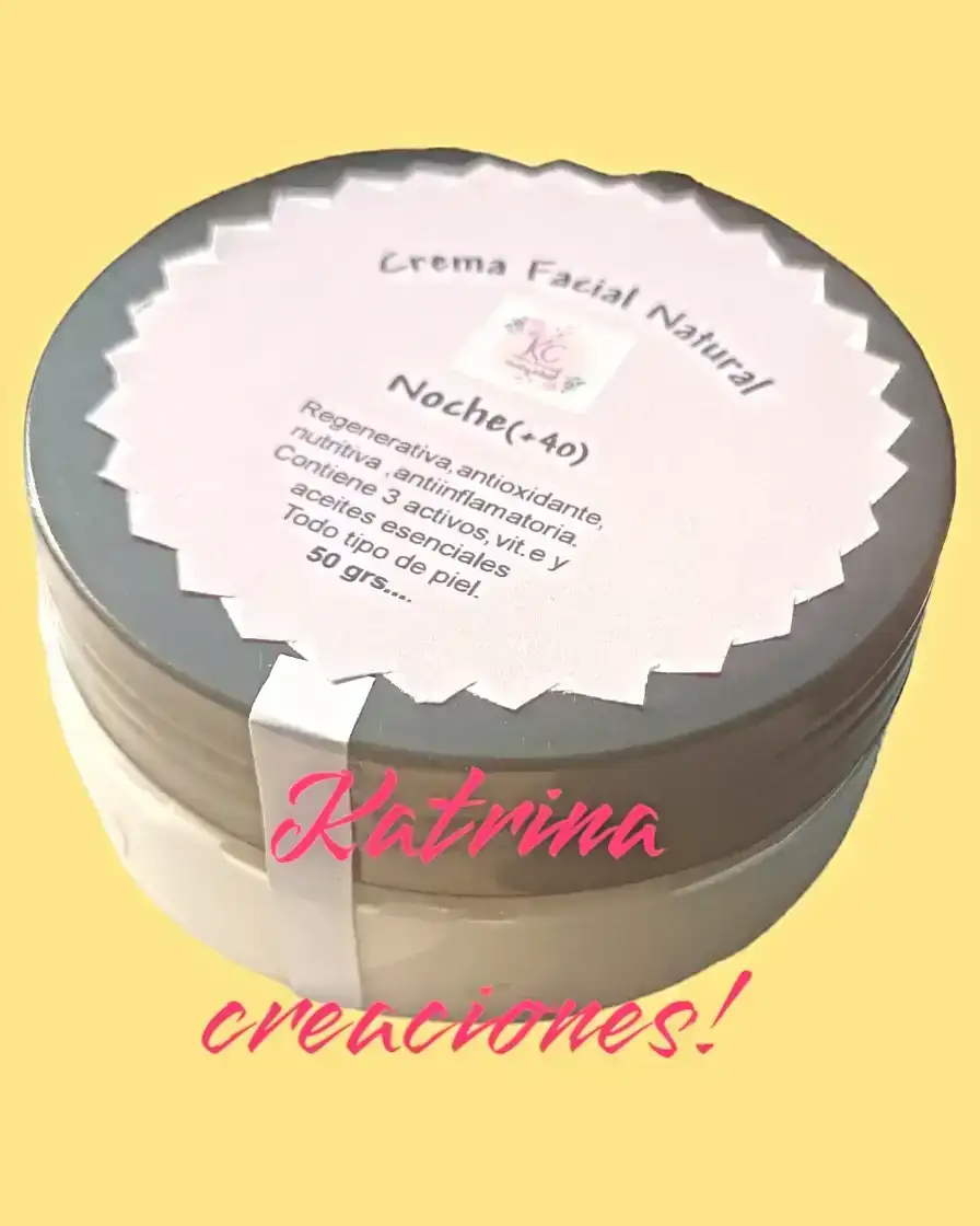 Crema facial natural +40 Noche