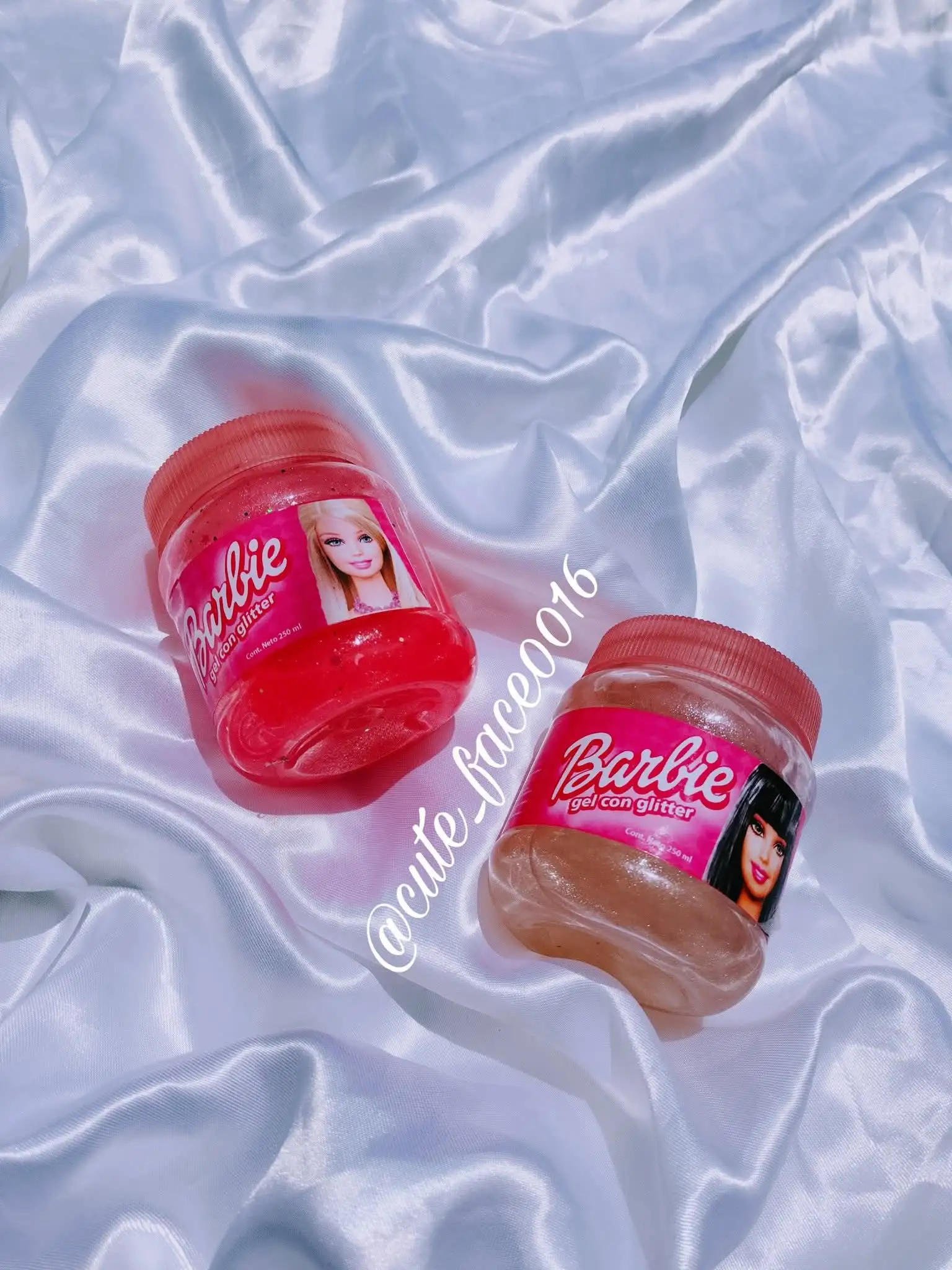 Gel Barbie con glitter