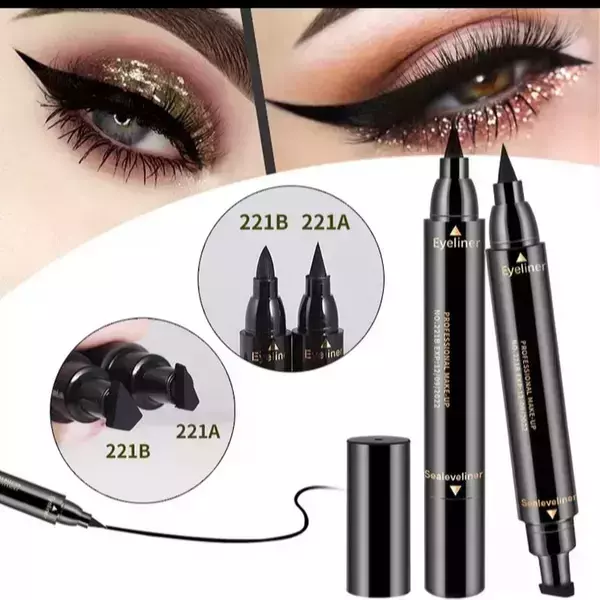 Delineador 2 en 1, efecto cat