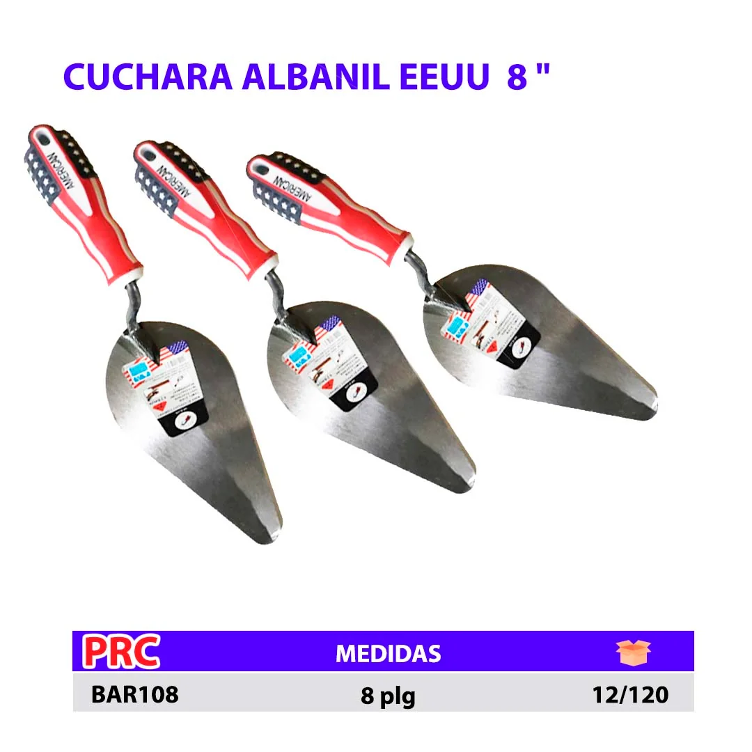 CUCHARA ALBAÑIL EEUU ECO (Barrilejo) 8"
