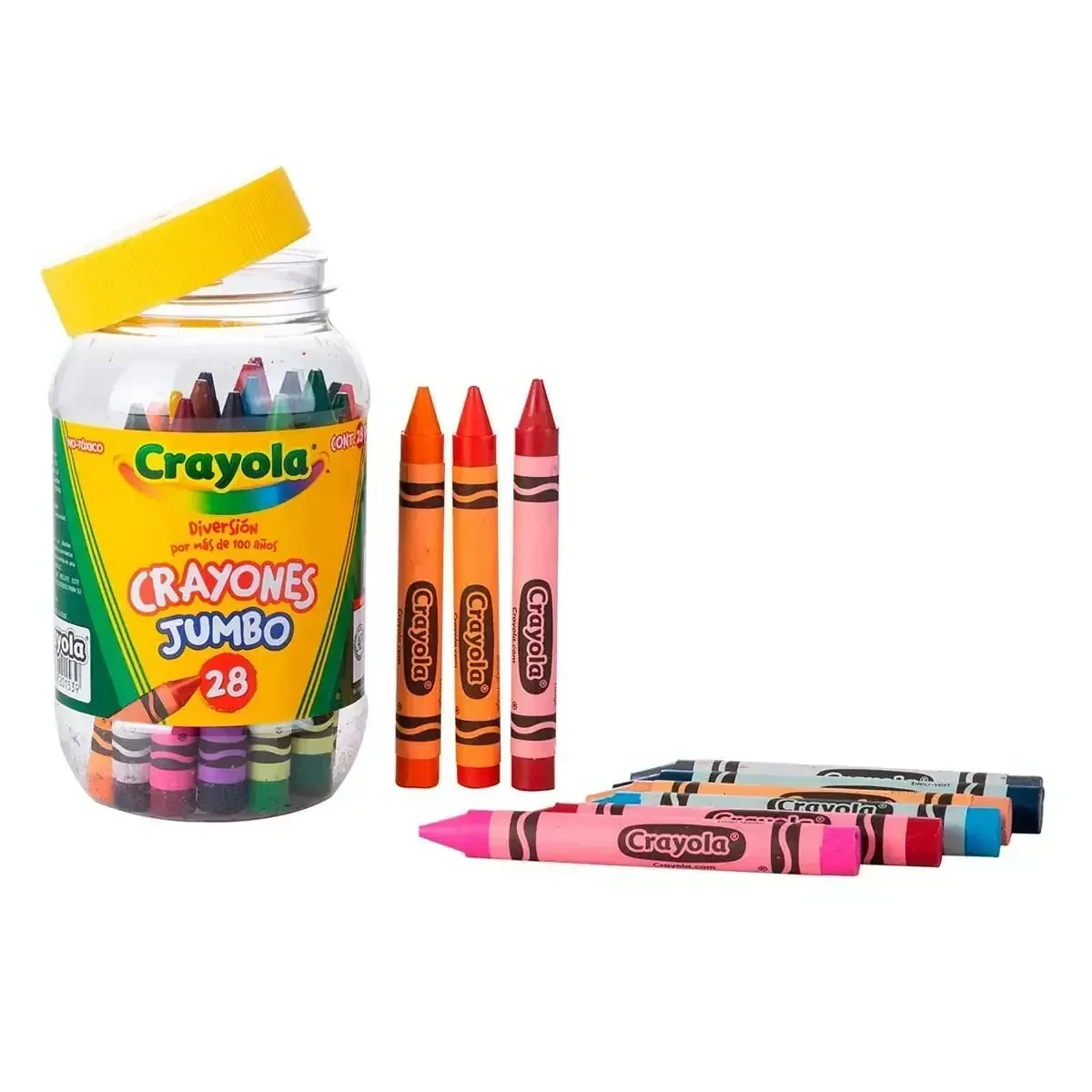 Crayolas bote con 28 crayones  jumbo  2