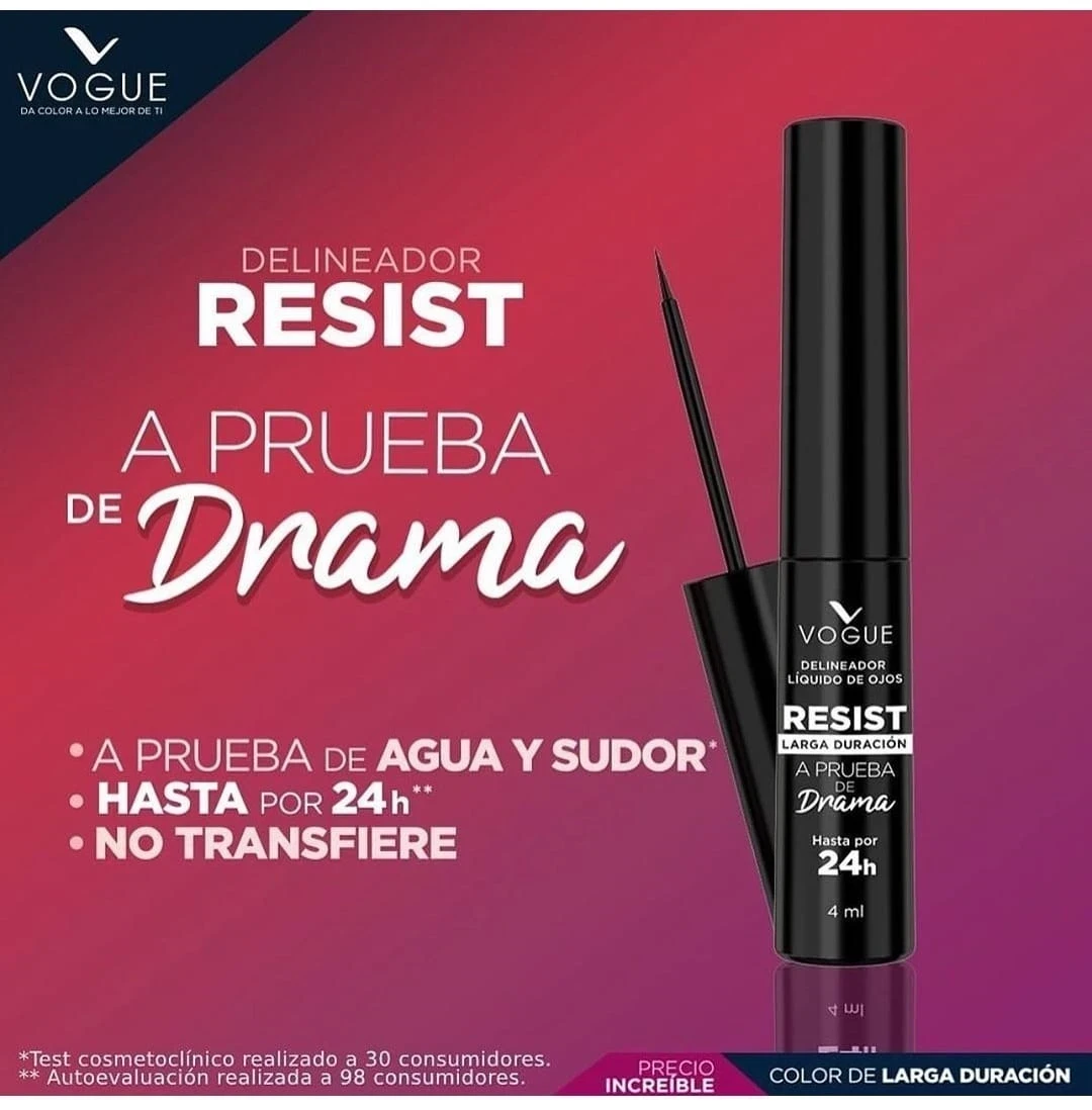 vogue delineador liquido resist
