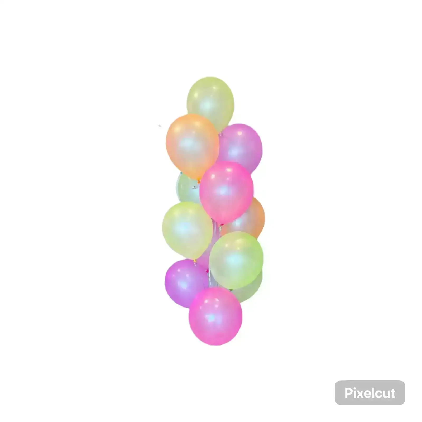Globo latex cristal fluo 9" x 100 unidades 