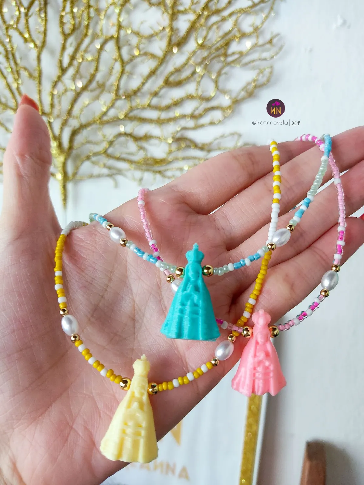 Collar Virgen del Valle colores 🌈 2