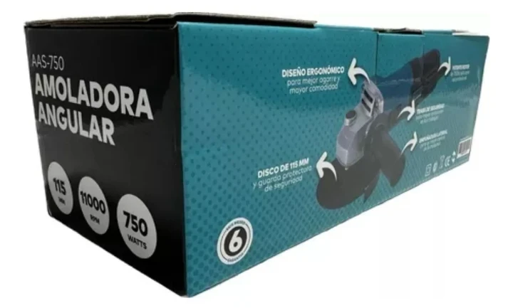 AMOLADORA ANGULAR OREBRO 750W / 115MM 3