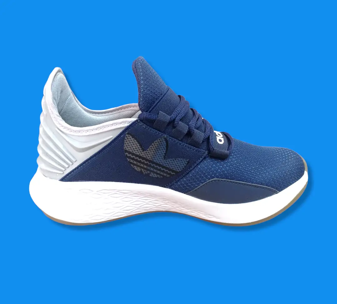 Adidas deportivos, color azul y gris 