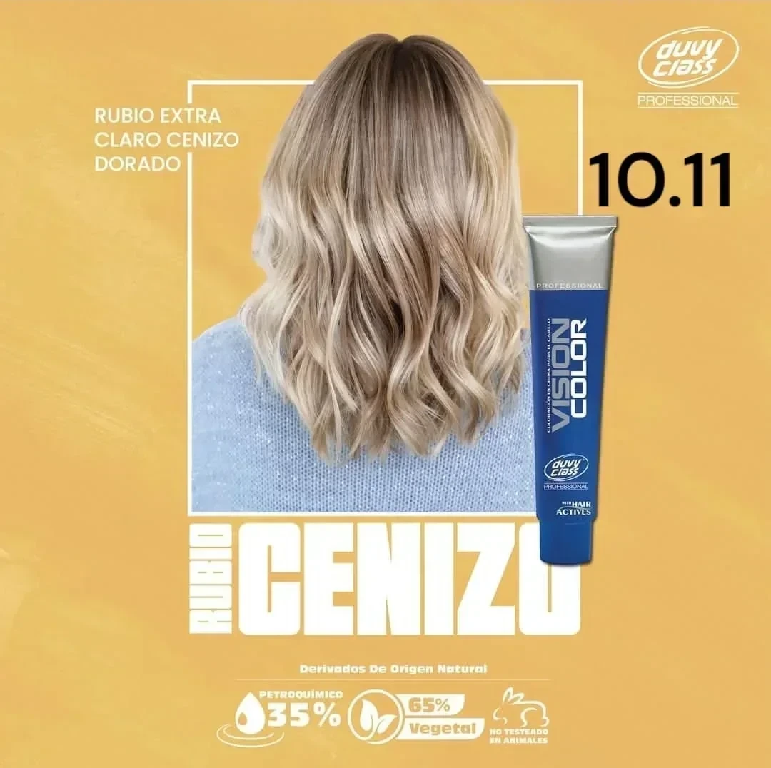 duvy class tinte 10.11 rubio extra estra claro cenizo profunto