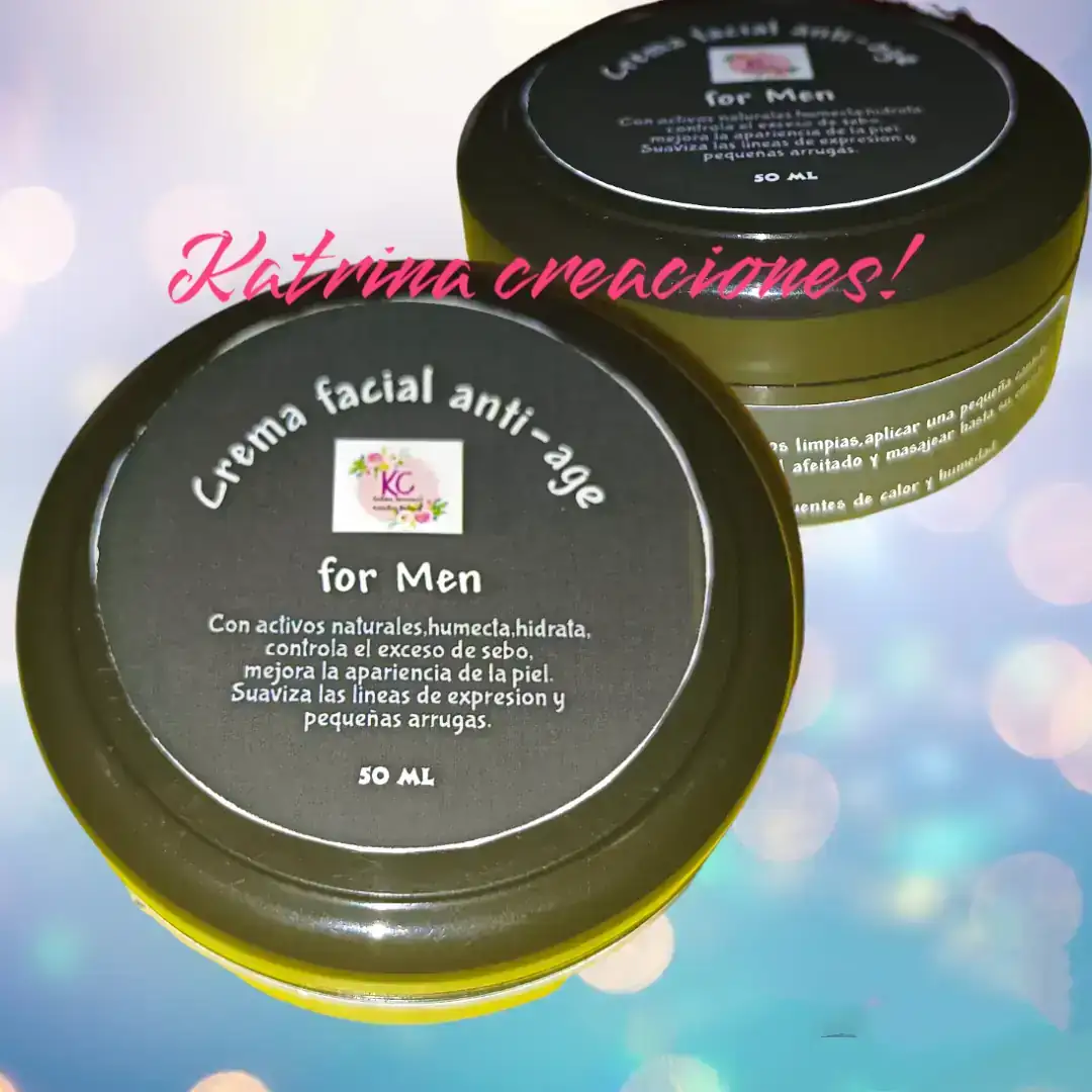 Crema facial antiage para hombres.Uso diario. 2